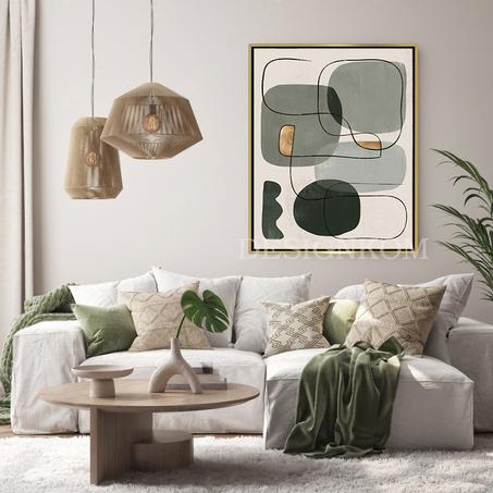 green gold boho