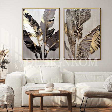 Palm style leafs