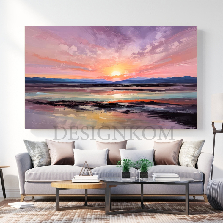 sunset sky art