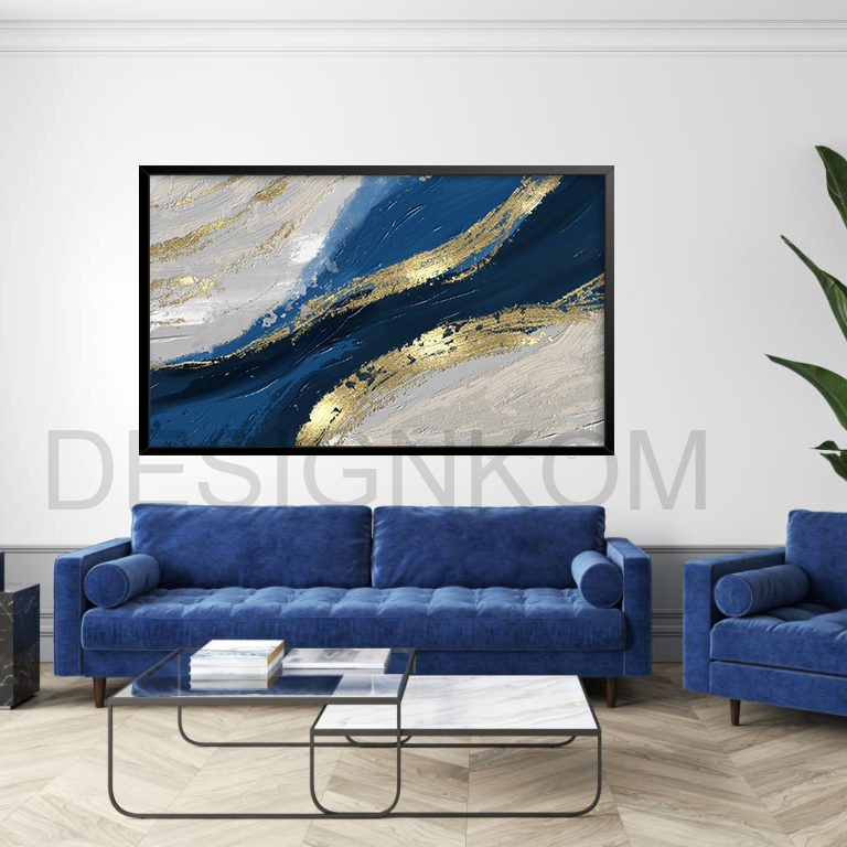 blue gold wave