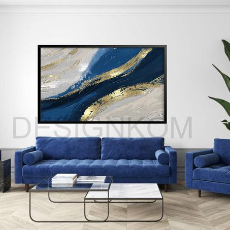blue gold wave