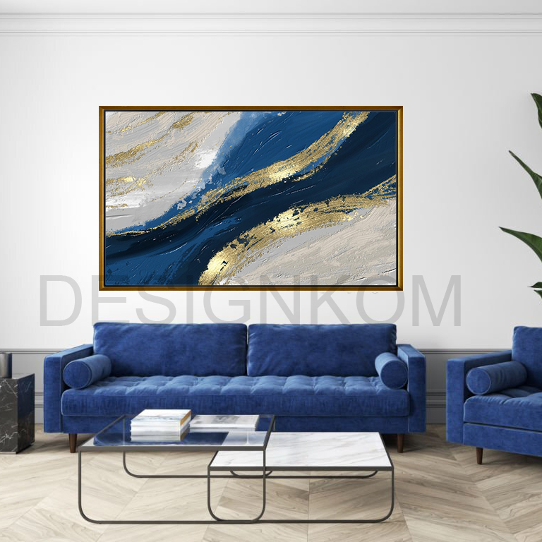 blue gold wave