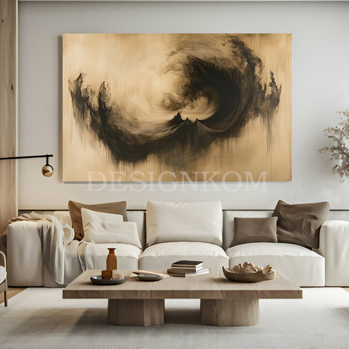 Abstract Black Storm