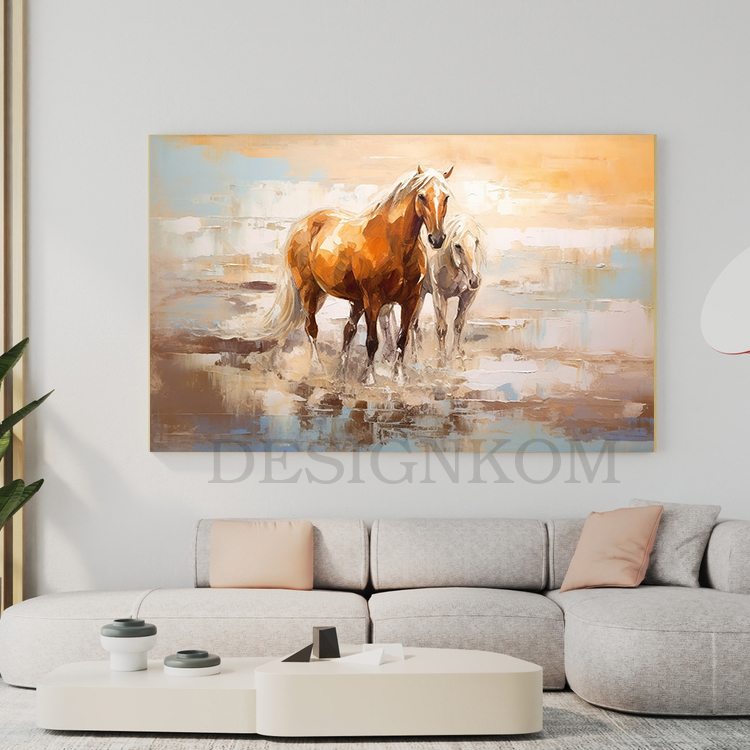 Migration horses couple