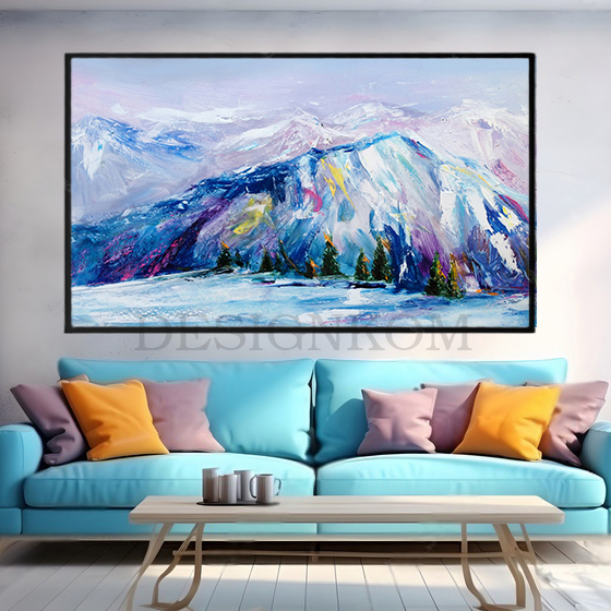 Mountain ice colors