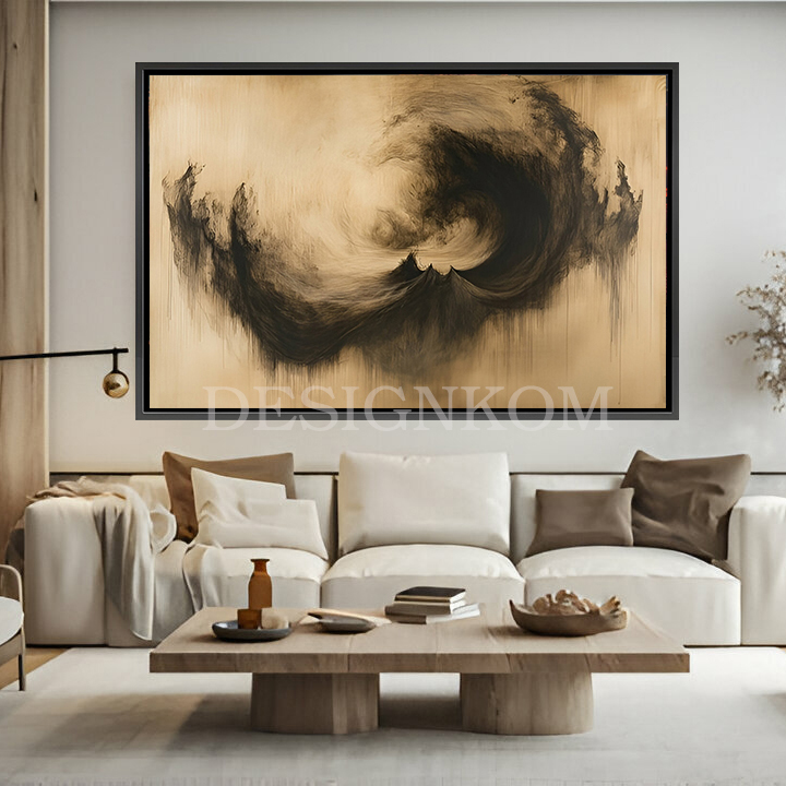 Abstract Black Storm