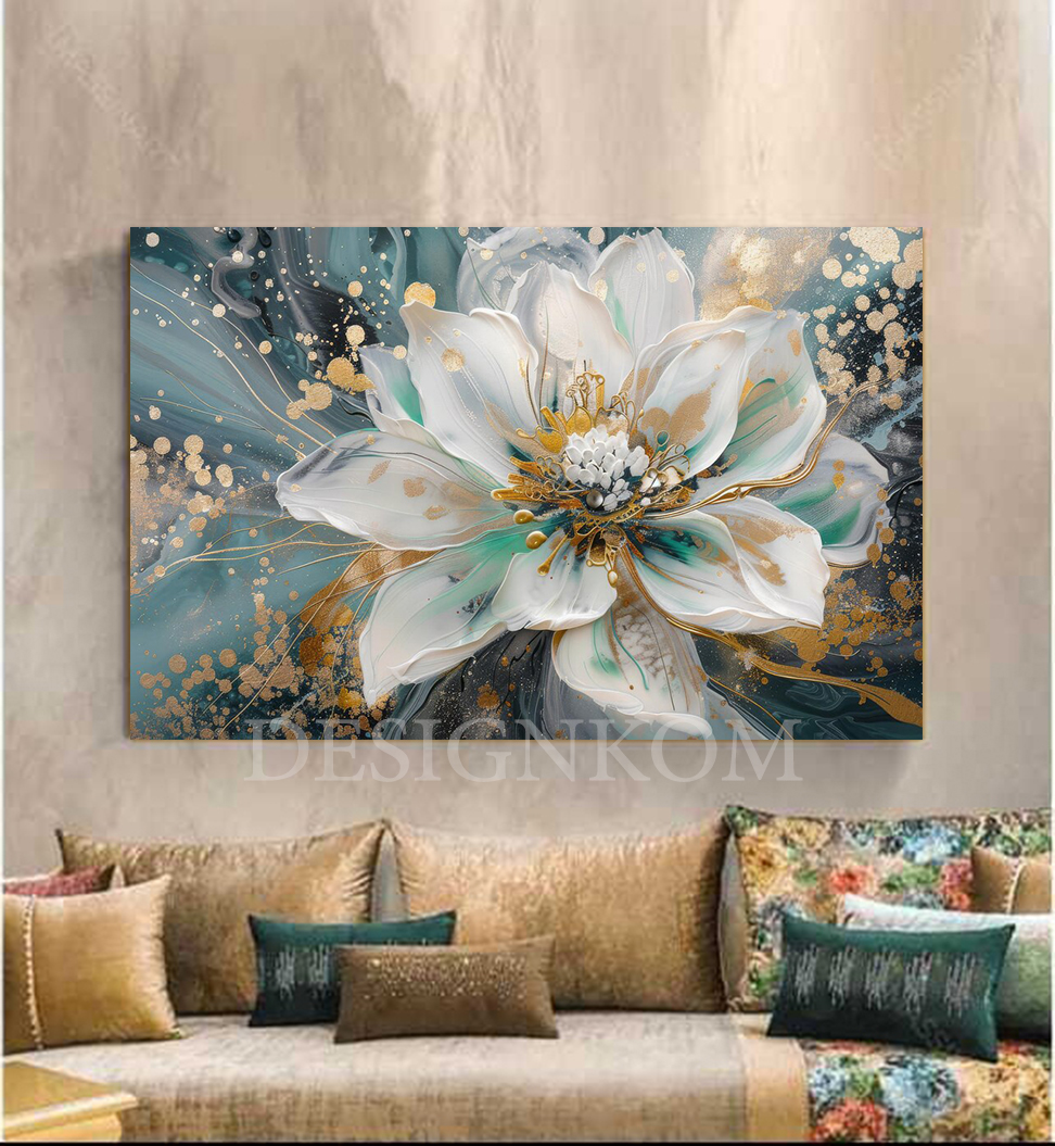 green flower polin