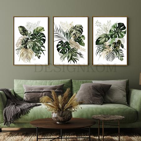 tropical green leafs