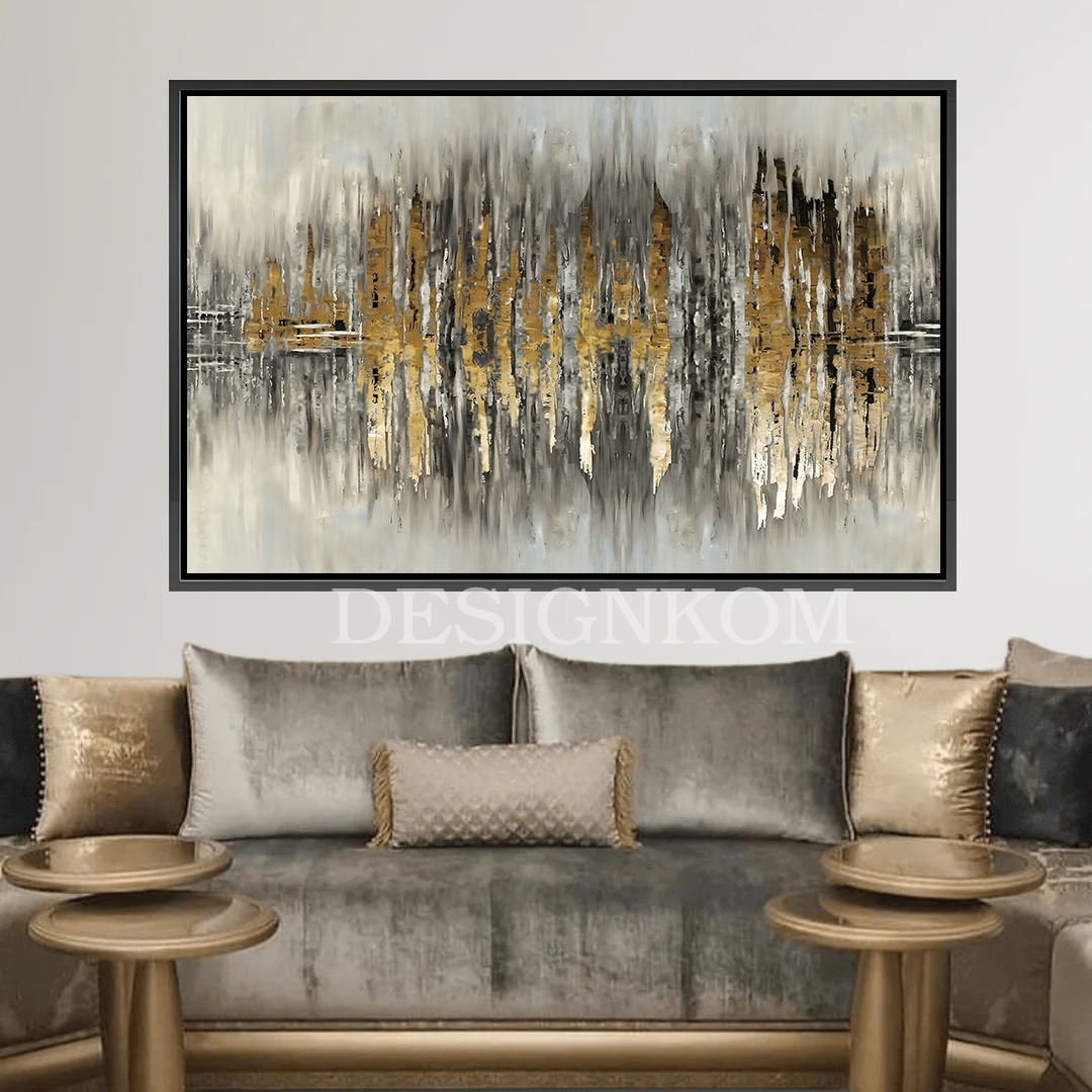 abstract gold hesitate