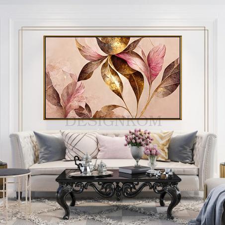 pink flower gold