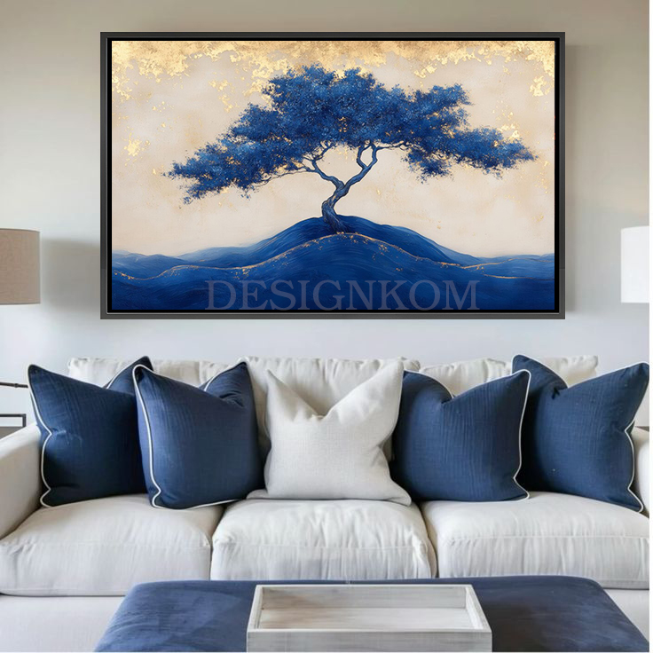 Abstract  Blue Tree