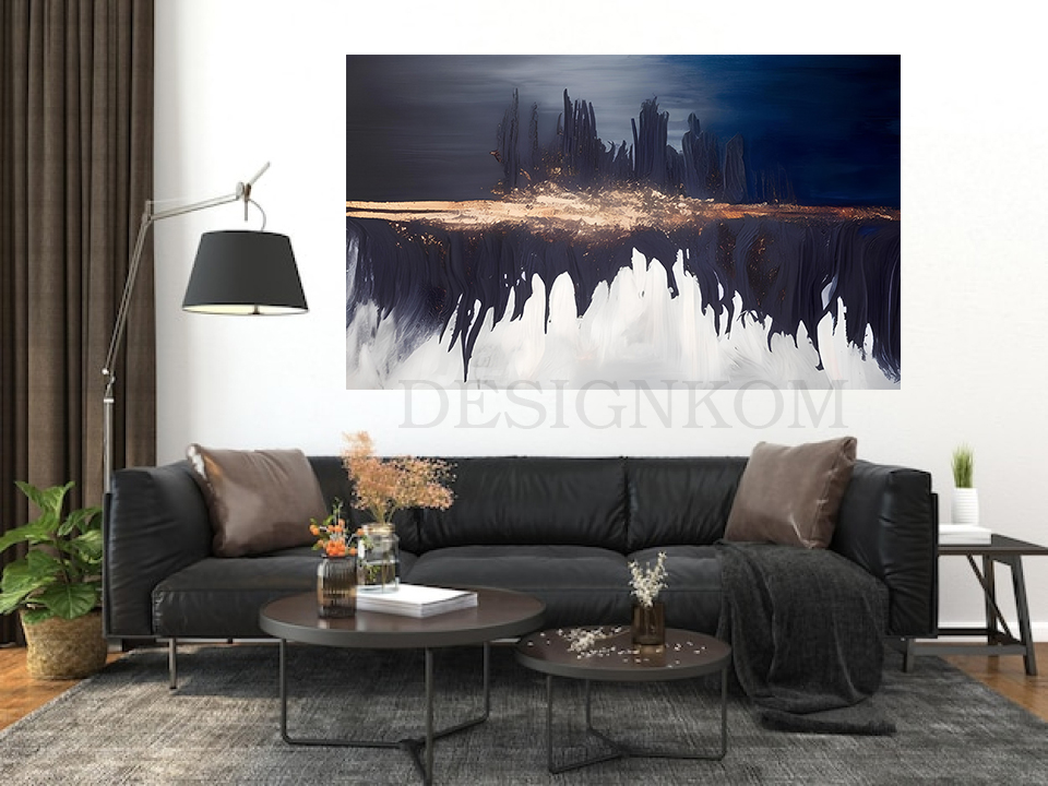 ABSTRACT DISTRACTED BLACK CASTLE