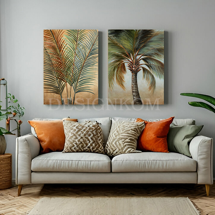 delicate palm branches