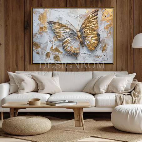 golden butterfly in gold