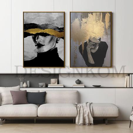 perception women dreamy gold