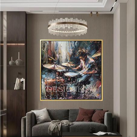Drummer in Action – Musical Art