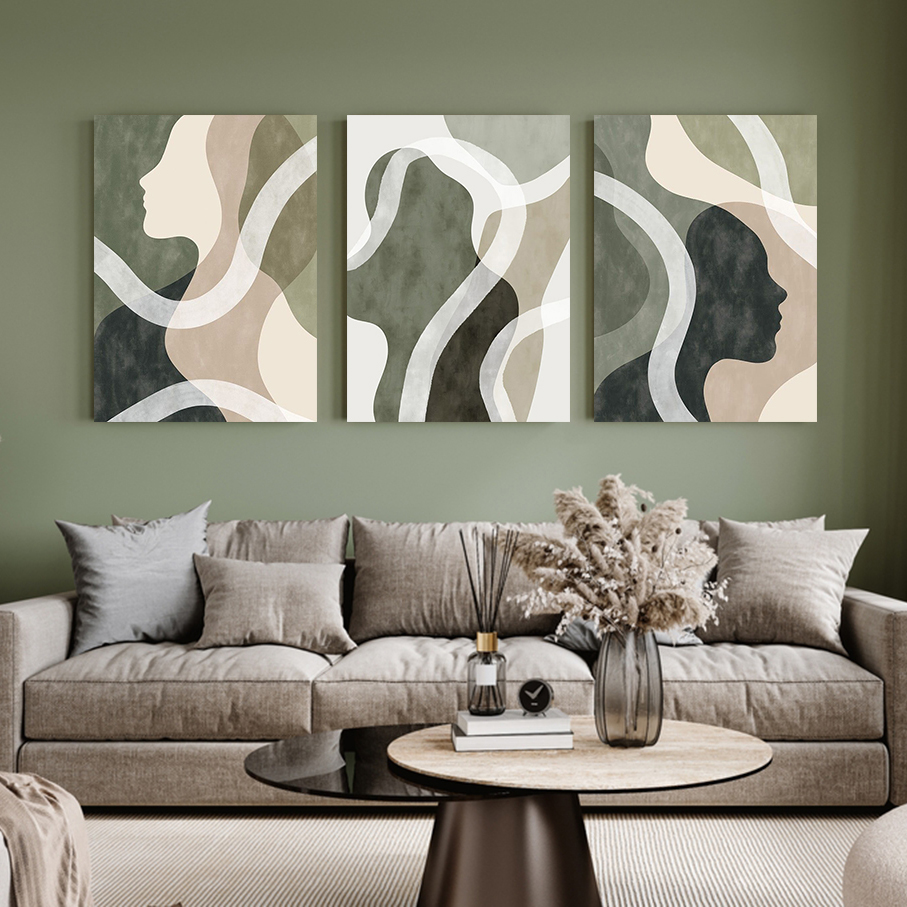 Human Silhouettes and Fluid Forms