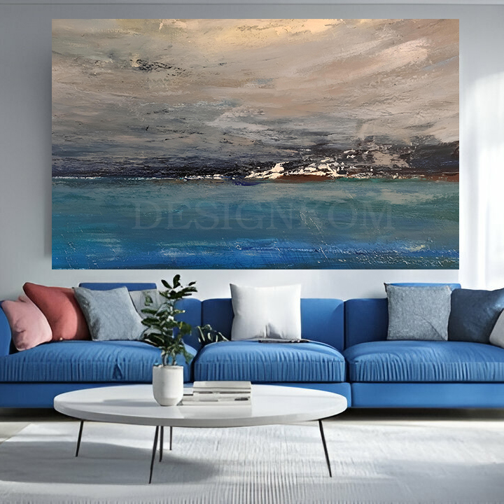 Contemporary Sunset Painting