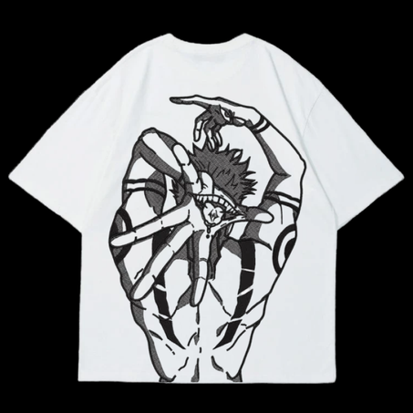 SUKUNA WHITE OVERSIZED T-SHIRT