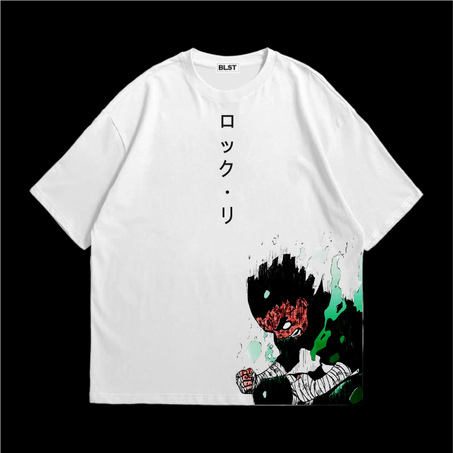 ROCK LEE  WHITE OVERSIZED T-SHIRT
