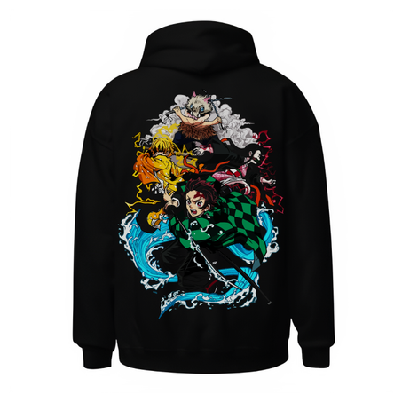 DEMON SLAYER OVERSIZED HOODIE – Samurai Style Streetwear