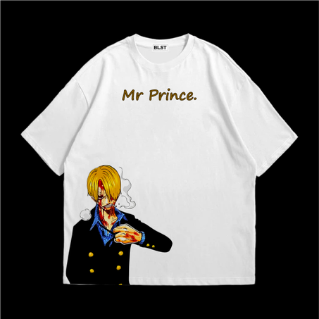 SANJI WHITE OVERSIZED T-SHIRT