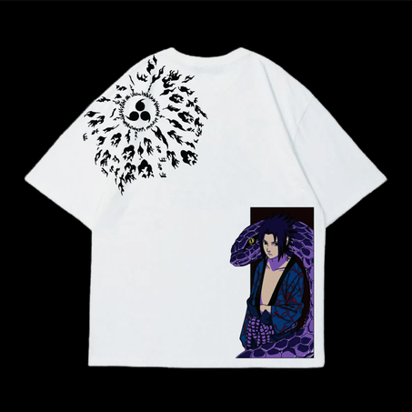 SASUKE WHITE OVERSIZED T-SHIRT