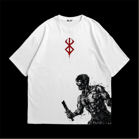 GUTS WHITE OVERSIZED T-SHIRT