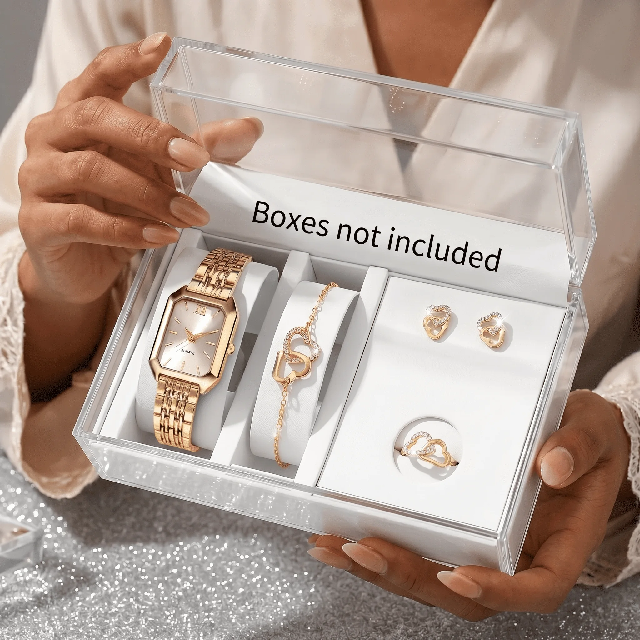 Serena™ 5-Piece Royal Elegance Watch & Jewelry Set