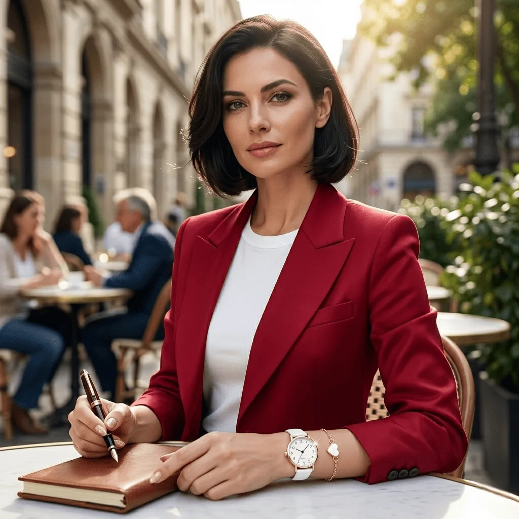 BIANCA — Black & White Watch Set, 4 Pieces of Pure Elegance