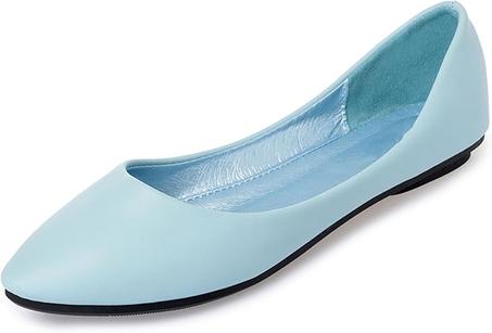 حذاء باليه مريح كاجوال مسطح بمقدمة مدببة للنساء
