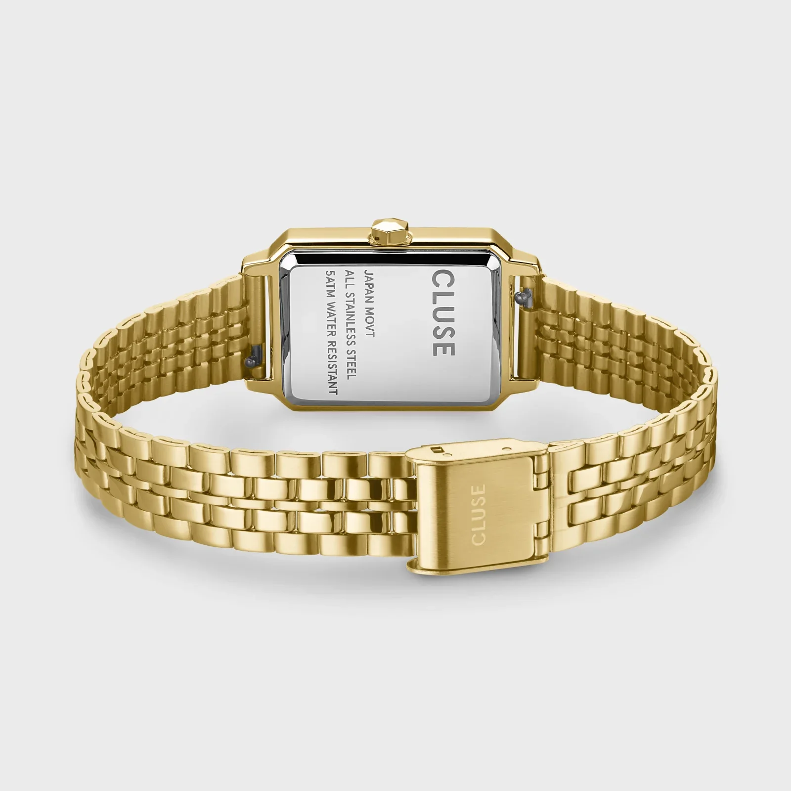 Fluette Watch Steel, Sand Texture Full Gold Colour