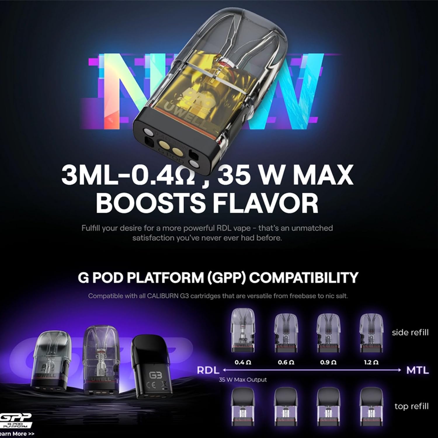 Kit Pod Caliburn G3 Pro - Uwell