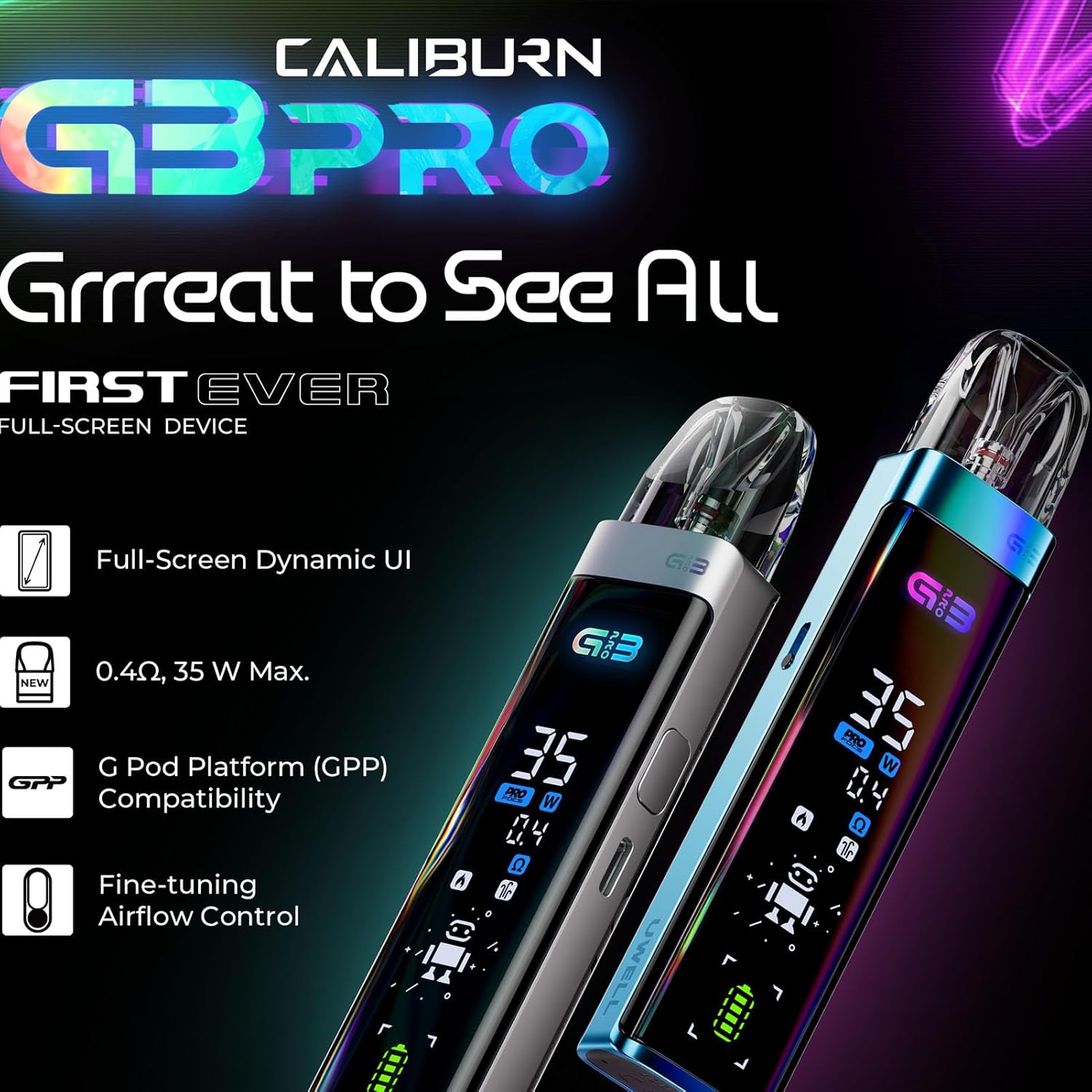 Kit Pod Caliburn G3 Pro - Uwell