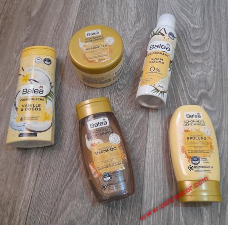 تركيبة تتكون من شامبو وبلسم وماسك + مزيل العرق وجيل دوش  لمعان وليونة للشعر التالف