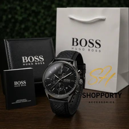 boss cuir noir tt noir