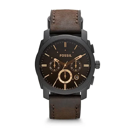 Fossil Homme Chronographe Quartz Montre avec Bracelet en Cuir FS4656