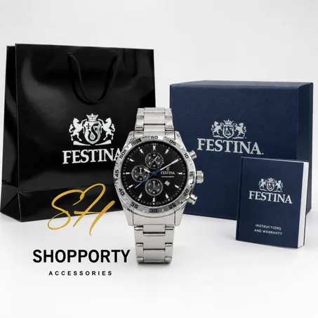 festina argent noir sdm