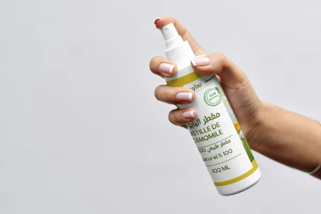 ماء مقطر البابونج  100 ملل ( باك 3 عبوات )