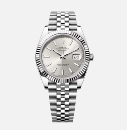 ROLEX DATEJUST SILVER INDEX