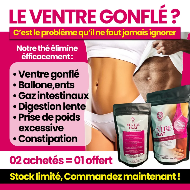 Thé Ventre Plat vous redonne un ventre plus léger