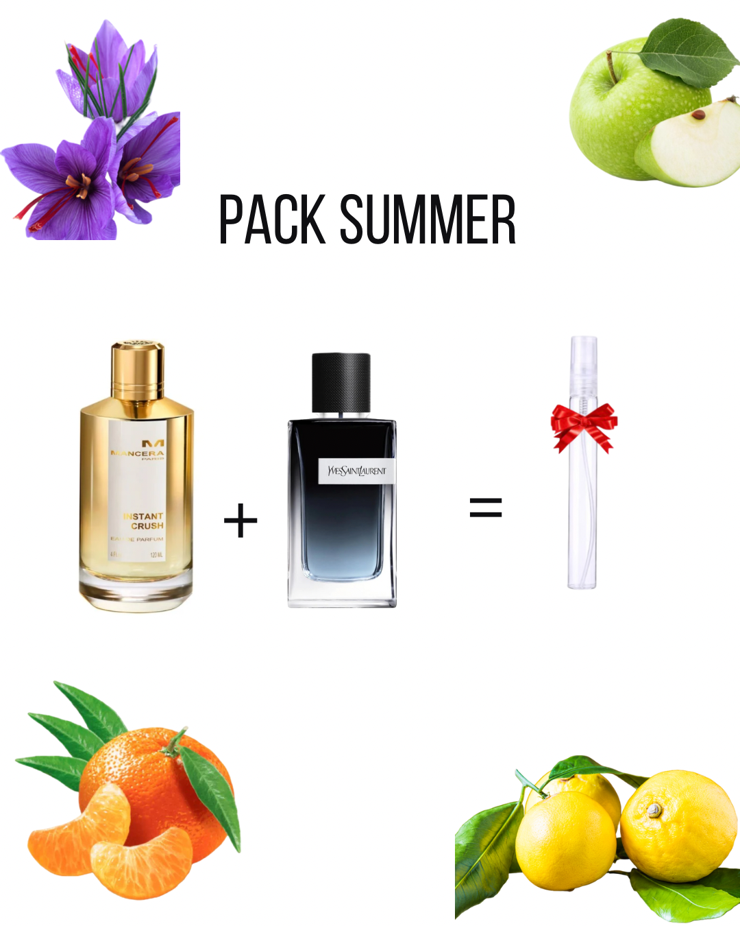 10 INSTANT CRUSH MANCERA + 10 ML YVES LAURENT EAU DE PARFUM + 10 ML GRATUIT