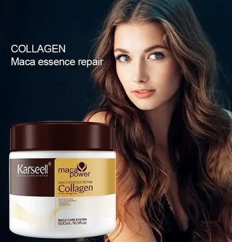 كارسيل ماكا إيسنس ماسك الشعر بالكولاجين لإصلاح الشعر الجاف والتالف، 500 مل