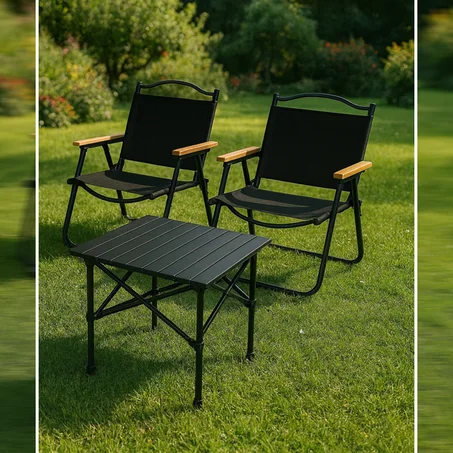 Camping Chair with Table - كرسي تخييم مع طاولة