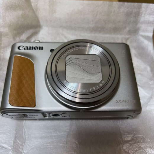Canon PowerShot SX740 HS Silver Compact Digital Camera Zoom Lens Box Tested