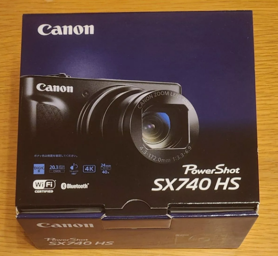 Canon PowerShot SX740 HS Silver Compact Digital Camera Zoom Lens Box Tested