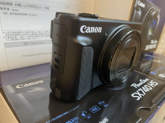 Canon PowerShot SX740 HS Black Compact Digital Camera Zoom Lens Box