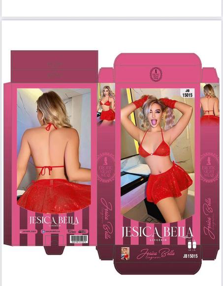 Lingerie jessica bella red