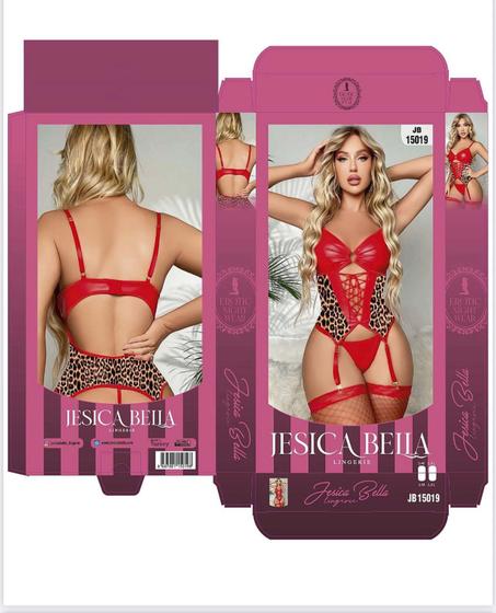RED JESSICA BELLA LLEOPARD