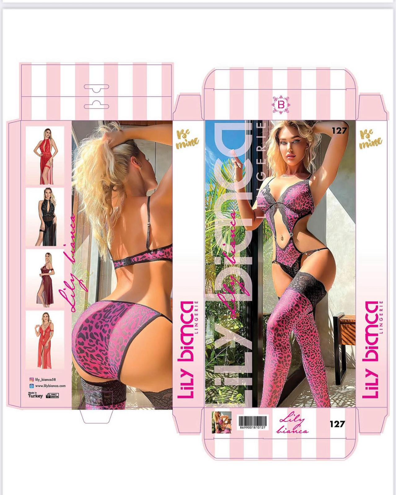 ROSE LEOPARD NIGHT WEAR SEXY